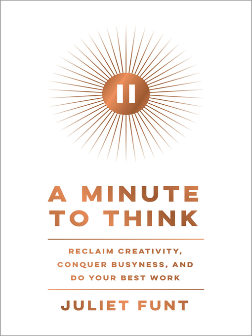 Cover image for A Minute to Think